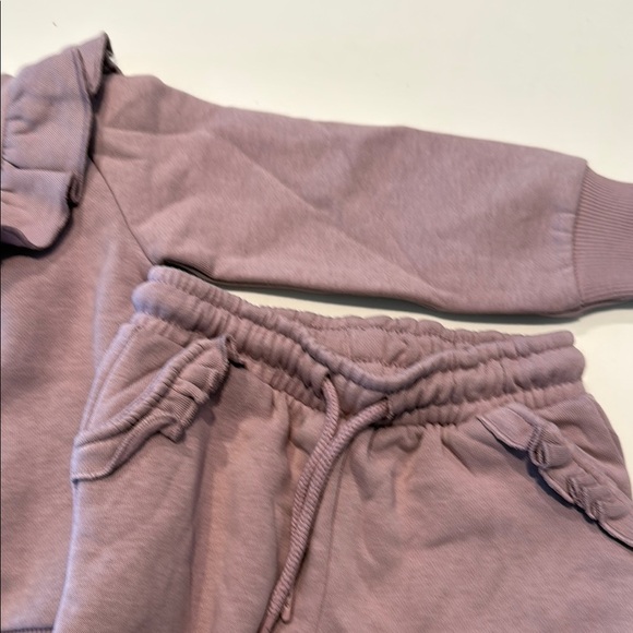 Everyday Lilac Ruffle Sweatshirt and Jogger Set - Picture 6 of 8